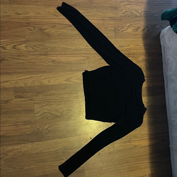 Black Long Sleeve Top with Spider Design - Picture 2 of 2